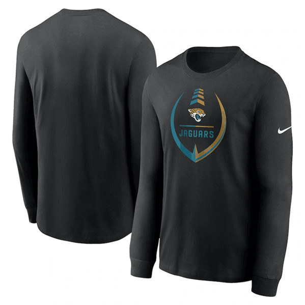Men's Jacksonville Jaguars Black Icon Legend Performance Long Sleeve T-Shirt
